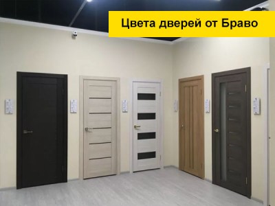 Цвет межкомнатных дверей от Браво