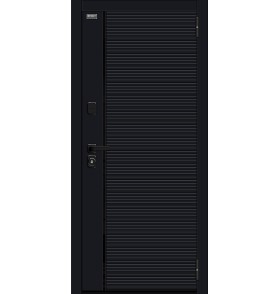 Входная дверь Лайнер-3, цвет: Total Black/Nordic Oak