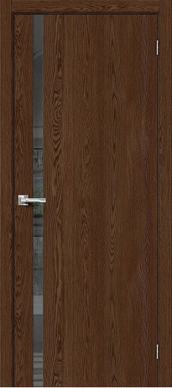 Остекленная межкомнатная дверь из экошпона Браво-1.55, цвет: Brown Dreamline, из серии Bravo S, 200*80