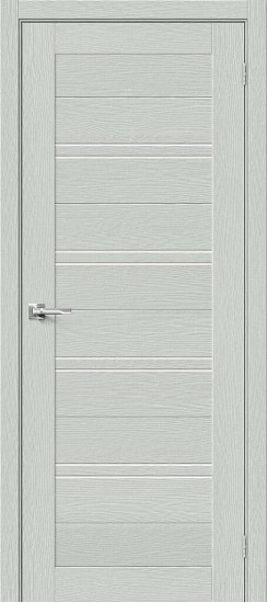 Остекленная межкомнатная дверь из экошпона Браво-28, цвет: Grey Wood, из серии Bravo X, 200*80