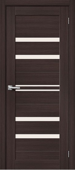Остекленная межкомнатная дверь из экошпона Браво-30, цвет: Wenge Melinga, из серии Bravo X, 200*80 Остекленная межкомнатная дверь из экошпона Браво-30, цвет: Wenge Melinga, из серии Bravo X, 200*80