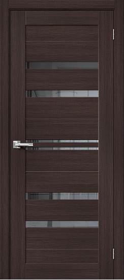 Остекленная межкомнатная дверь из экошпона Браво-30, цвет: Wenge Melinga, из серии Bravo X, 200*60 Остекленная межкомнатная дверь из экошпона Браво-30, цвет: Wenge Melinga, из серии Bravo X, 200*60