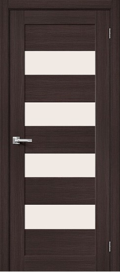 Остекленная межкомнатная дверь из экошпона Браво-23, цвет: Wenge Melinga, из серии Bravo X, 200*90 Остекленная межкомнатная дверь из экошпона Браво-23, цвет: Wenge Melinga, из серии Bravo X, 200*90