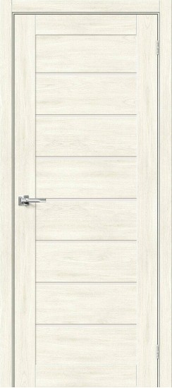 Остекленная межкомнатная дверь из экошпона Браво-22, цвет: Nordic Oak, из серии Bravo X, 200*60