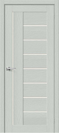 Остекленная межкомнатная дверь из экошпона Браво-29, цвет: Grey Wood, из серии Bravo X, 200*80