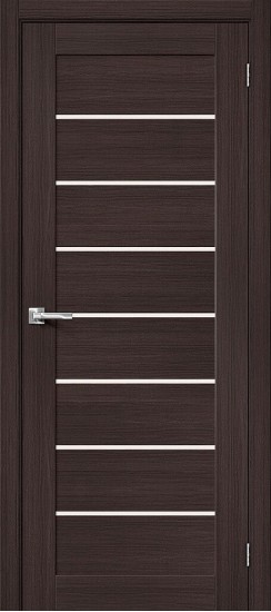 Остекленная межкомнатная дверь из экошпона Браво-22, цвет: Wenge Melinga, из серии Bravo X, 200*60
