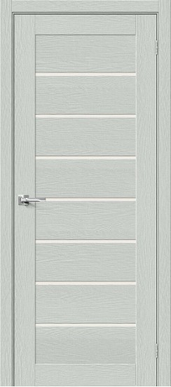 Остекленная межкомнатная дверь из экошпона Браво-22, цвет: Grey Wood, из серии Bravo X, 200*60