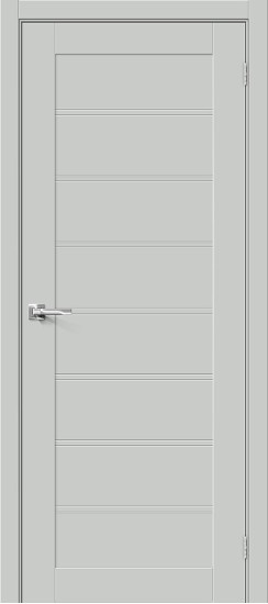 Глухая межкомнатная дверь с покрытием ПЭТ, Браво-20, цвет: Grey Silk, из серии Bravo X, 200*90 Глухая межкомнатная дверь с покрытием ПЭТ, Браво-20, цвет: Grey Silk, из серии Bravo X, 200*90