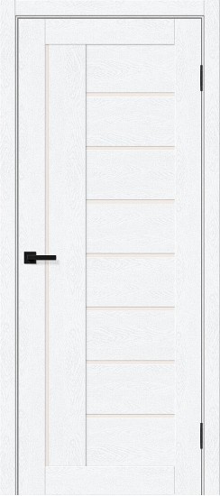 Остекленная межкомнатная дверь с покрытием ПЭТ, Браво-29, цвет: White Silkwood, из серии Bravo X, 200*60