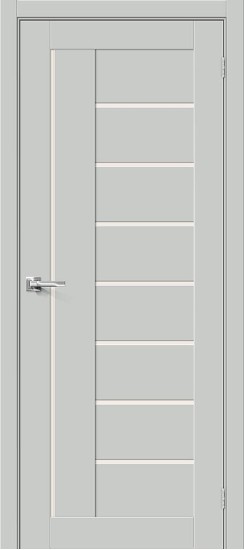 Остекленная межкомнатная дверь с покрытием ПЭТ, Браво-29, цвет: Grey Silk, из серии Bravo X, 190*55 Остекленная межкомнатная дверь с покрытием ПЭТ, Браво-29, цвет: Grey Silk, из серии Bravo X, 190*55