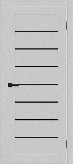 Глухая межкомнатная дверь с покрытием ПЭТ, Браво-22 Black Shine, цвет: Grey Silkwood, из серии Bravo X, 200*90 Глухая межкомнатная дверь с покрытием ПЭТ, Браво-22 Black Shine, цвет: Grey Silkwood, из серии Bravo X, 200*90
