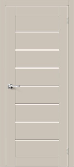 Остекленная межкомнатная дверь с покрытием ПЭТ, Браво-22, цвет: Cream Silk, из серии Bravo X, 200*60