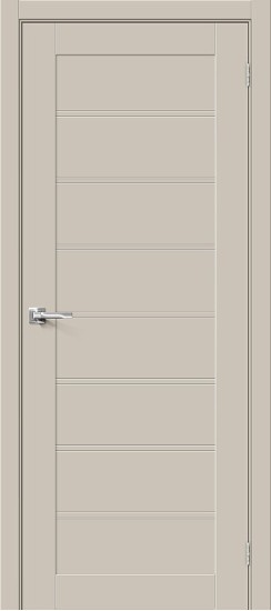 Глухая межкомнатная дверь с покрытием ПЭТ, Браво-20, цвет: Cream Silk, из серии Bravo X, 190*55