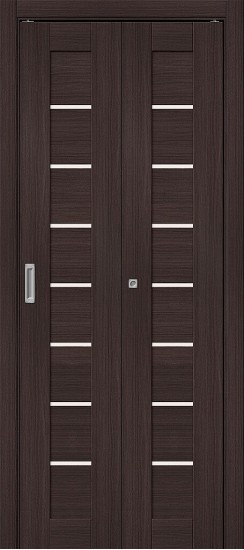 Складная межкомнатная дверь из экошпона, остекленная, Браво-22, цвет: Wenge Melinga, из серии Bravo, 200*40 Складная межкомнатная дверь из экошпона, остекленная, Браво-22, цвет: Wenge Melinga, из серии Bravo, 200*40