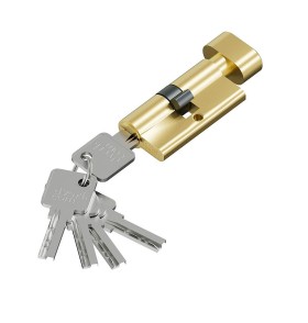 Цилиндр для замка Bravo FAB-6.3S 56(28/28), цвет: SGold