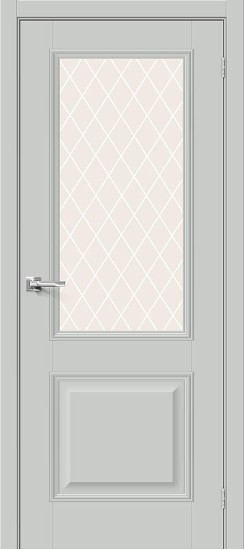 Остекленная межкомнатная дверь с покрытием ПЭТ, Классик-13, цвет: Grey Silk, из серии Classic, 200*60 Остекленная межкомнатная дверь с покрытием ПЭТ, Классик-13, цвет: Grey Silk, из серии Classic, 200*60