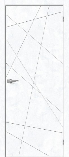 Глухая межкомнатная дверь из экошпона Граффити-5.Д, цвет: Snow Art, из серии Graffiti, 200*90 Глухая межкомнатная дверь из экошпона Граффити-5.Д, цвет: Snow Art, из серии Graffiti, 200*90