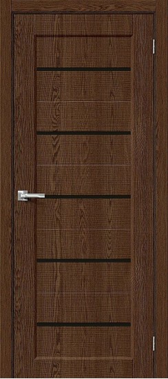 Глухая межкомнатная дверь из экошпона Мода-22 Black Line, цвет: Brown Dreamline, из серии Moda, 200*60