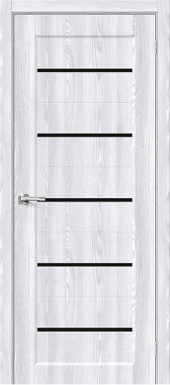 Глухая межкомнатная дверь из экошпона Мода-22 Black Line, цвет: Riviera Ice, из серии Moda, 200*70