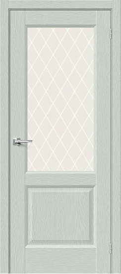 Остекленная межкомнатная дверь из экошпона Неоклассик-33, цвет: Grey Wood, из серии Neoclassic, 200*80