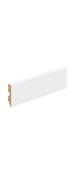 Плинтус МДФ Тип-0, цвет: White Silk Плинтус МДФ Тип-0, цвет: White Silk