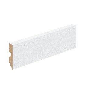 Плинтус МДФ Тип-0, цвет: White Silkwood
