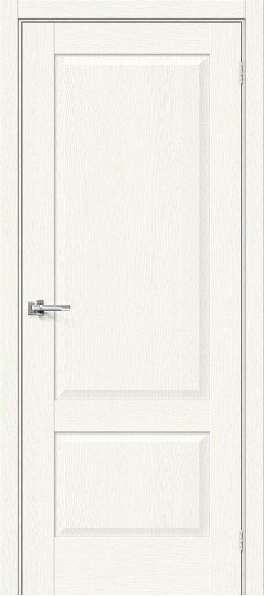 Глухая межкомнатная дверь из экошпона Прима-12, цвет: White Wood, из серии Prima, 200*60