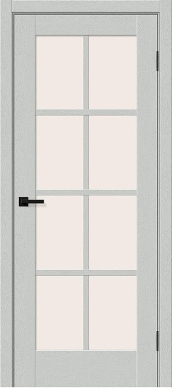 Остекленная межкомнатная дверь с покрытием ПЭТ, Прима-11.1, цвет: Grey Silkwood, из серии Prima, 200*90 Остекленная межкомнатная дверь с покрытием ПЭТ, Прима-11.1, цвет: Grey Silkwood, из серии Prima, 200*90