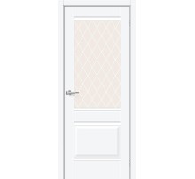 Дверь Прима-3, цвет: White Silk