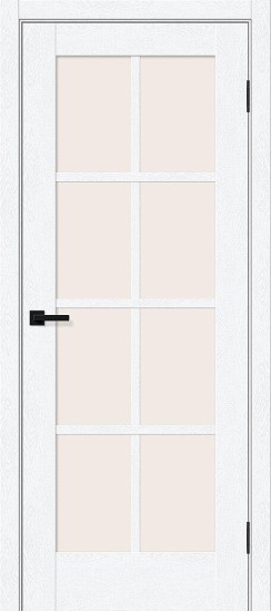 Остекленная межкомнатная дверь с покрытием ПЭТ, Прима-11.1, цвет: White Silkwood, из серии Prima, 200*60 Остекленная межкомнатная дверь с покрытием ПЭТ, Прима-11.1, цвет: White Silkwood, из серии Prima, 200*60