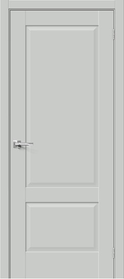 Глухая межкомнатная дверь с покрытием ПЭТ, Прима-12, цвет: Grey Silk, из серии Prima, 200*90 Глухая межкомнатная дверь с покрытием ПЭТ, Прима-12, цвет: Grey Silk, из серии Prima, 200*90