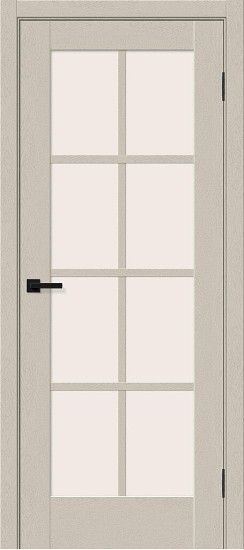 Остекленная межкомнатная дверь с покрытием ПЭТ, Прима-11.1, цвет: Cream Silkwood, из серии Prima, 200*90 Остекленная межкомнатная дверь с покрытием ПЭТ, Прима-11.1, цвет: Cream Silkwood, из серии Prima, 200*90