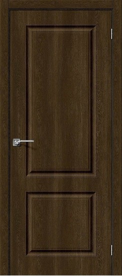 Глухая межкомнатная дверь с покрытием из винила, Скинни-12, цвет: Dark Barnwood, из серии Skinny, 200*70