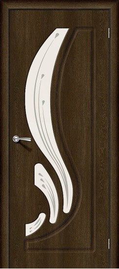 Остекленная межкомнатная дверь с покрытием из винила, Лотос-2, цвет: Dark Barnwood, из серии Start, 200*80 Остекленная межкомнатная дверь с покрытием из винила, Лотос-2, цвет: Dark Barnwood, из серии Start, 200*80