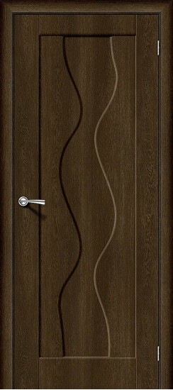 Глухая межкомнатная дверь с покрытием из винила, Вираж-1, цвет: Dark Barnwood, из серии Start, 200*80 Глухая межкомнатная дверь с покрытием из винила, Вираж-1, цвет: Dark Barnwood, из серии Start, 200*80