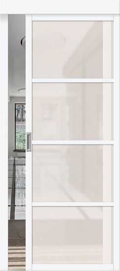 Остекленная межкомнатная дверь с покрытием ПЭТ, Твигги-11.3, цвет: White Silk, из серии Twiggy, 200*40 Остекленная межкомнатная дверь с покрытием ПЭТ, Твигги-11.3, цвет: White Silk, из серии Twiggy, 200*40