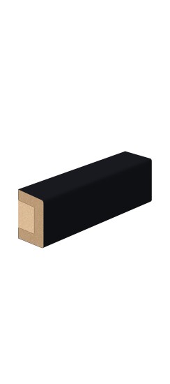 Рейка декоративная, цвет: Total Black