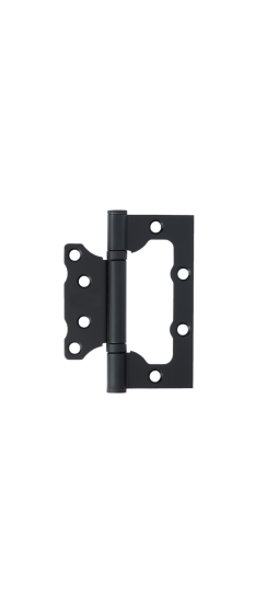 Петля накладная  VЕTTORE FLUSH 100×75×2.5mm MBP  (Чёрный Матовый)