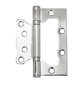 Петля накладная  VETTORE FLUSH 100×75×2.5mm CP (Хром)
