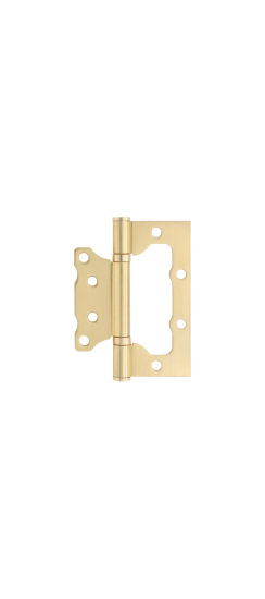Петля накладная VETTORE FLUSH 100×75×2.5mm SSG (Сатинированное Золото)