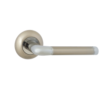 Ручка дверная  VЕTTORE R07.055 SN/CP  (Сатин/Хром)