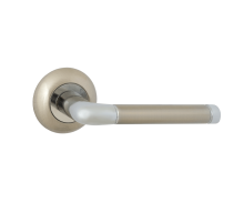 Ручка дверная  VЕTTORE R07.055 SN/CP (white box,no logo, 110 кв.)  (Сатин/Хром)