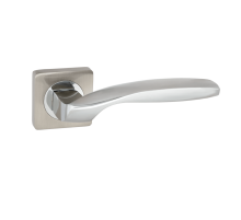 Ручка дверная VЕTTORE R06.045 SN/CP  (Сатин/Хром)