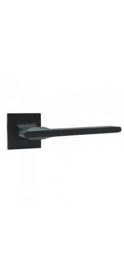 Ручка дверная ABRISS R21.145,Черный матовый, Цинк.
