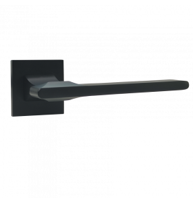 Ручка дверная ABRISS R21.145,Черный матовый, Цинк