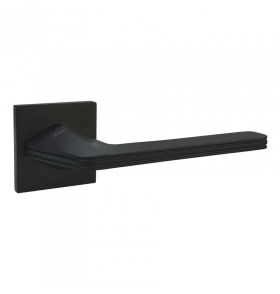 Ручка дверная ABRISS R21.172, Черный матовый,Цинк