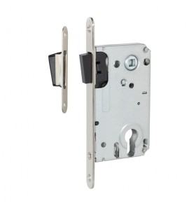 Межкомнатный механизм под цилиндр  VETTORE 530 C-S MAGNET NI  (Никель)