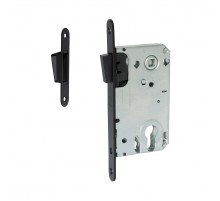 Межкомнатный механизм под цилиндр  VЕTTORE  530 C-S MAGNET  MBP  (Чёрный Матовый)