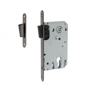 Межкомнатный механизм под цилиндр  VЕTTORE 530 C-S MAGNET BN  (Чёрный Никель)