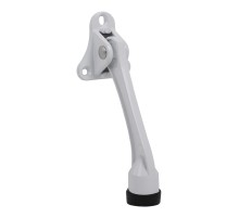 Упор дверной напольный STOPPER-100 WH (белый) козья ножка